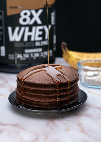 Chocolate Protein Pancakes